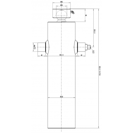 SIŁOWNIK HYDRAULICZNY WYWROTU PRZYCZEPY 12T 1710 mm, 171 cm 5-STOPNIOWY